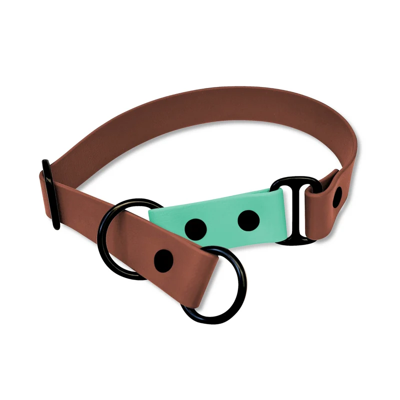 Zugstopp Halsband BioThane® Sports | Rotbraun