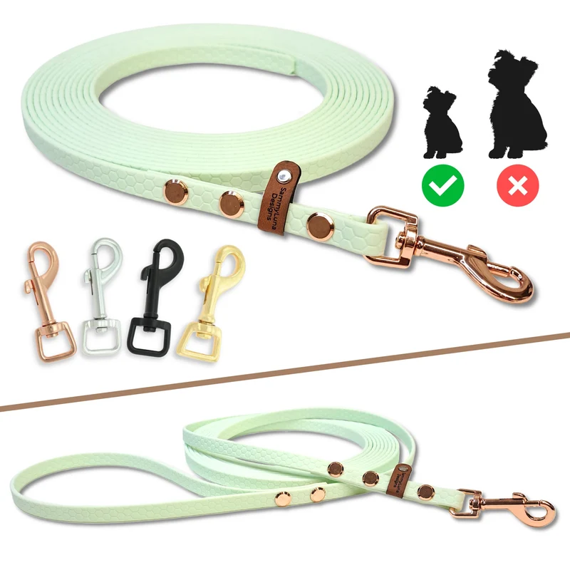 Schleppleine für kleine Hunde | Mit Super-Grip | Minze