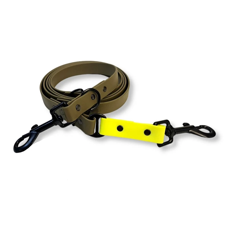 B-Ware Leine Biothane mit Akzent Olive, 190cm