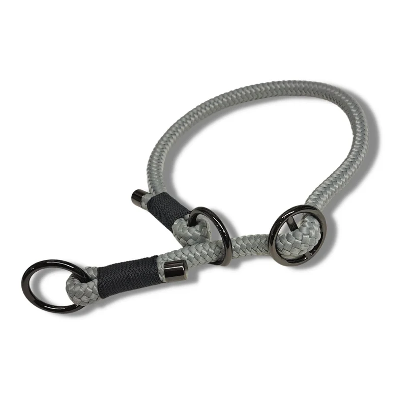 Outlet | Halsband Tau-Zugstopp Cement Grau