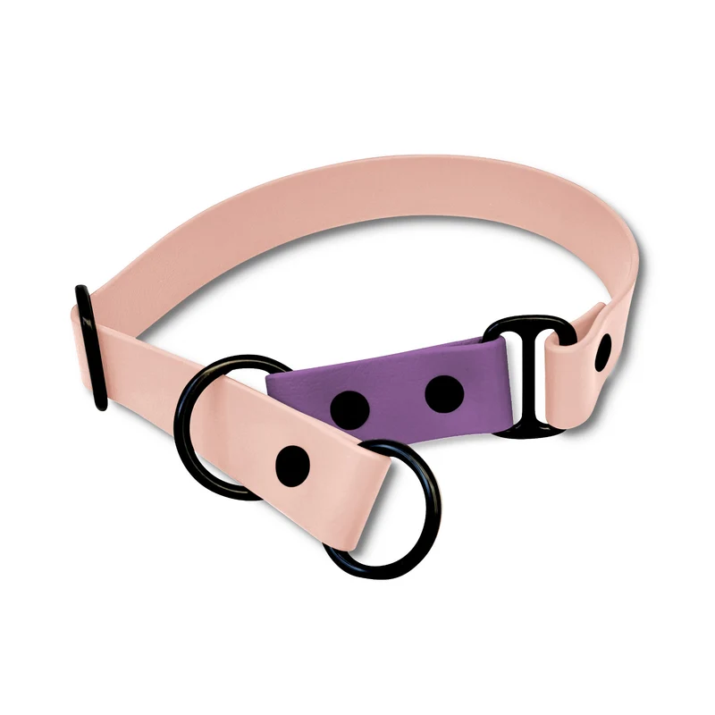 Zugstopp Halsband BioThane® Sports | Puder & Lila