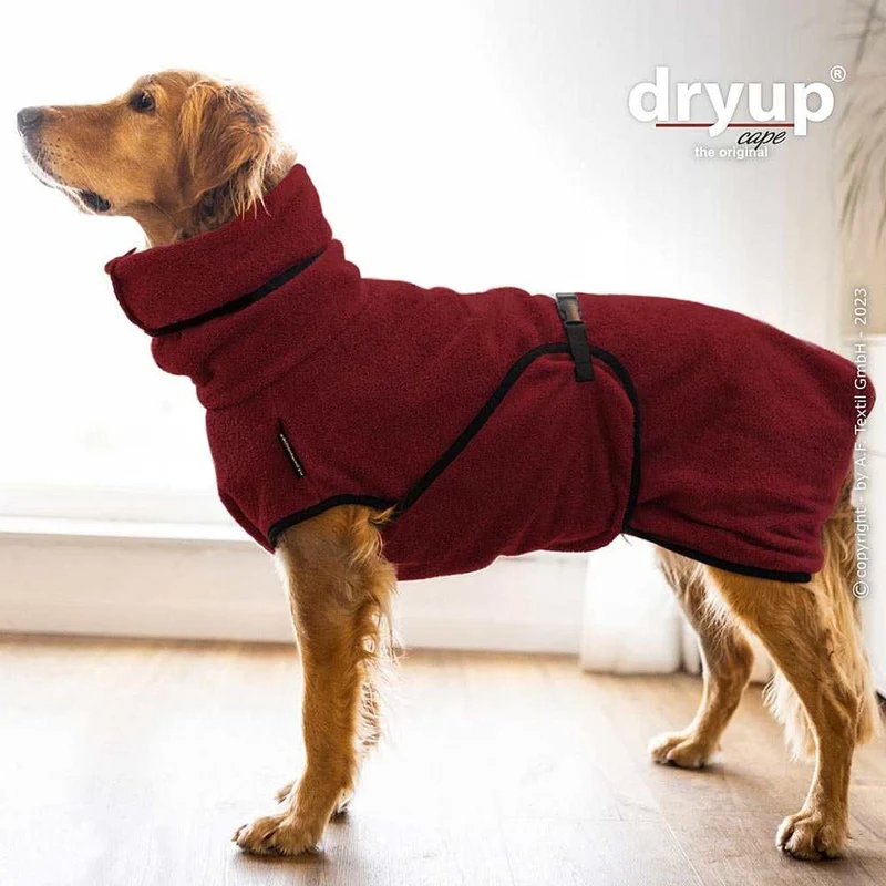 DRYUP CAPE® Hundebademantel Bordeaux