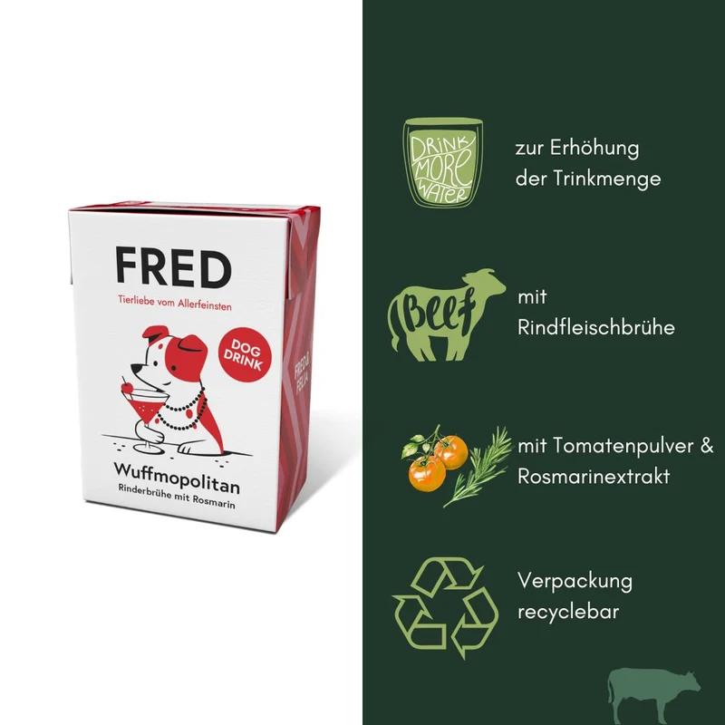 Dog Drink Wuffmopolitan Rind