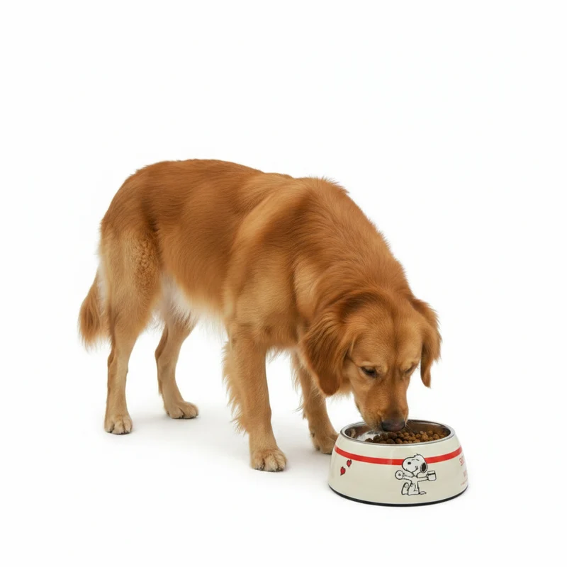 Hundenapf Snoopy Beige