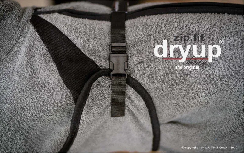 DRYUP BODY® Hundebademantel mit Beinen Grau
