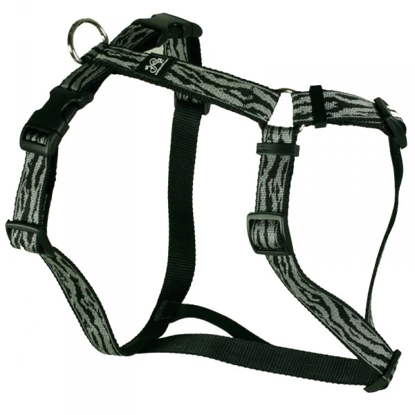 Feltmann - Kreuzgeschirr Standard schwarz geflammt