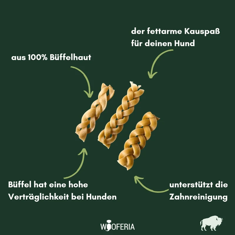 Büffelhaut Zöpfe