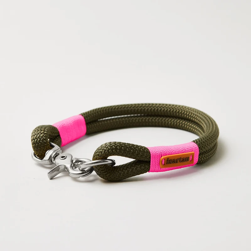 Festes Halsband Olive Grove NEONPINK