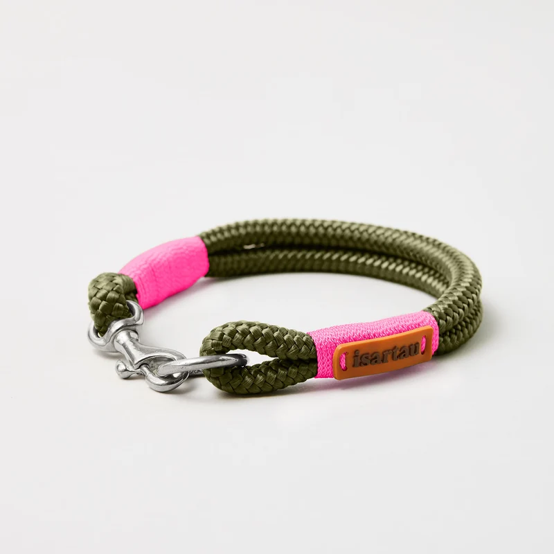 Festes Halsband Olive Grove NEONPINK