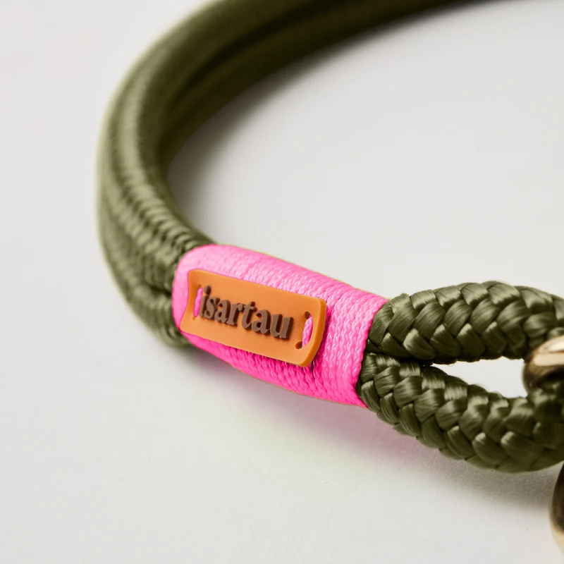 Festes Halsband Olive Grove NEONPINK