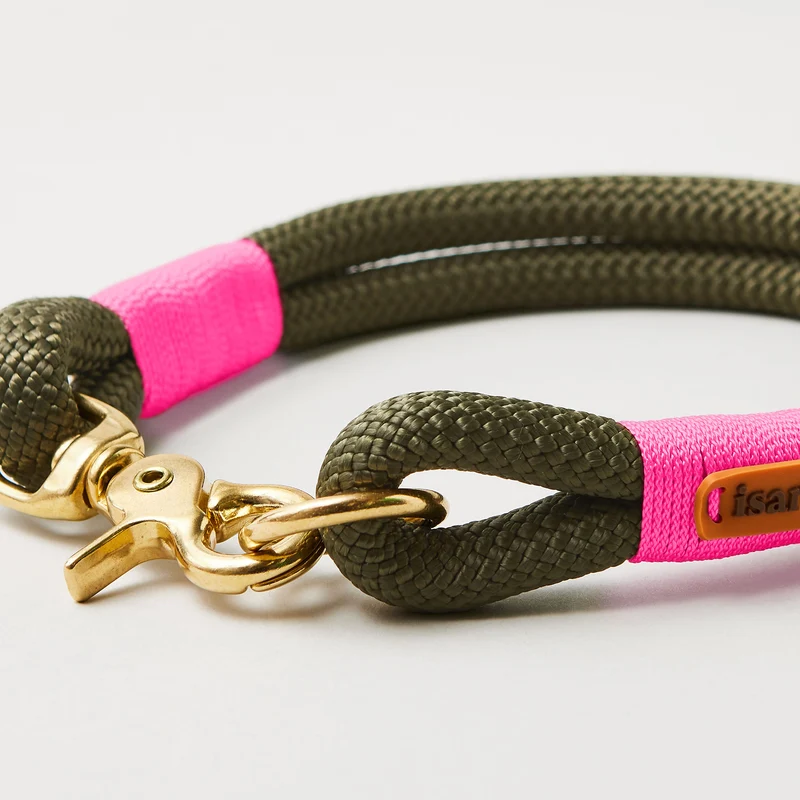 Festes Halsband Olive Grove NEONPINK