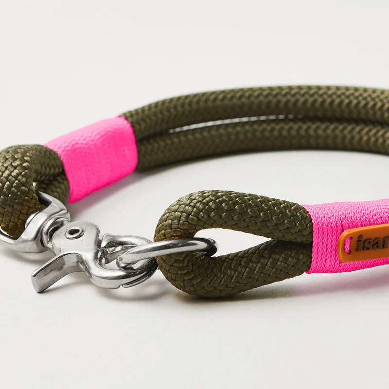 Festes Halsband Olive Grove NEONPINK