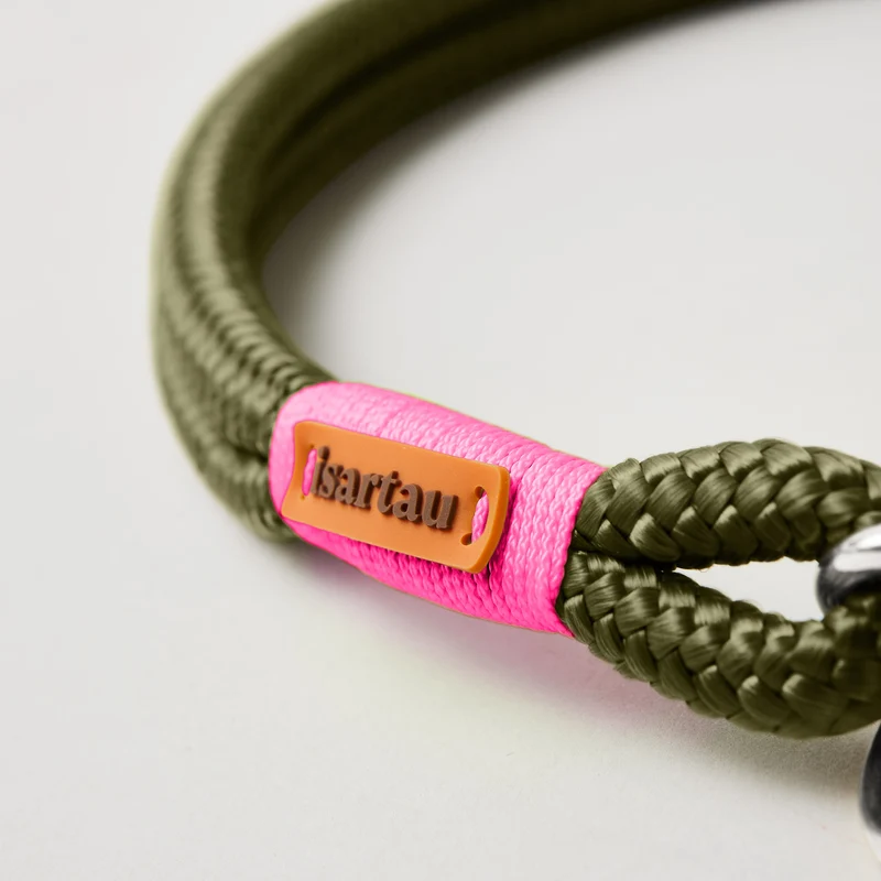 Festes Halsband Olive Grove NEONPINK
