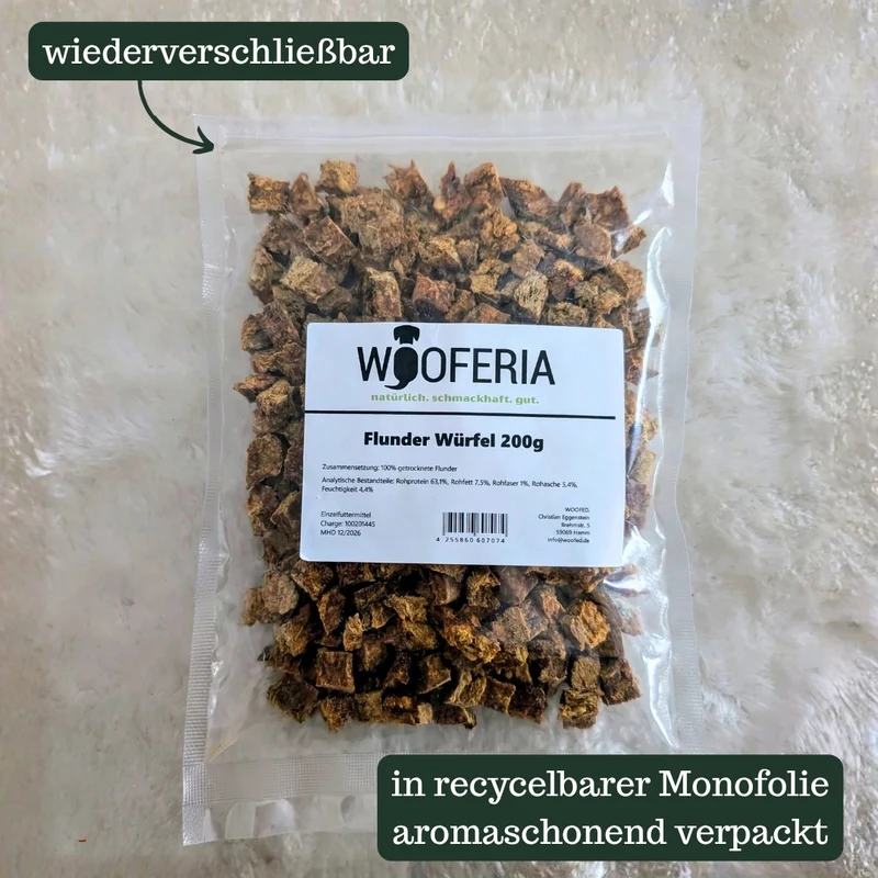 Flunder Würfel