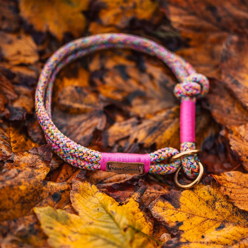 Zugstopp-Halsband Easy Summer NEONPINK