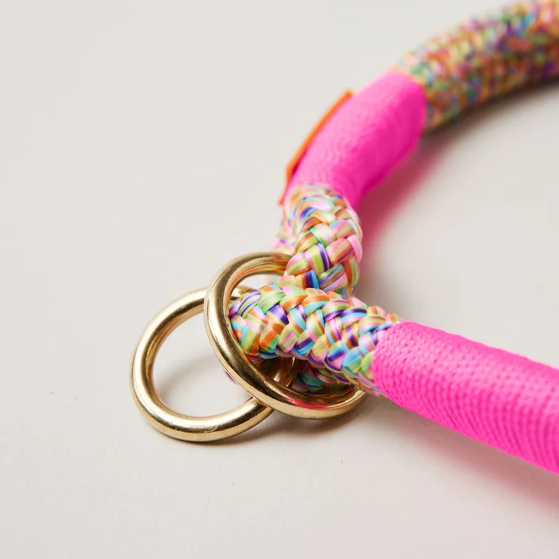 Zugstopp-Halsband Easy Summer NEONPINK