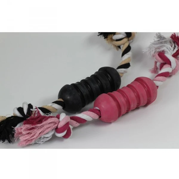 Vollgummi Hundedummy mit Tau
