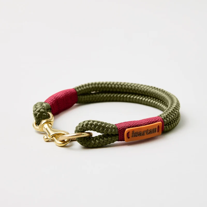 Festes Halsband Olive Grove BURGUNDER