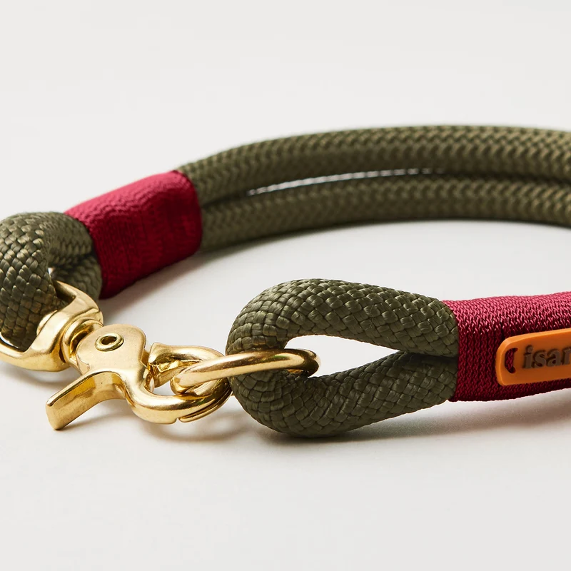 Festes Halsband Olive Grove BURGUNDER