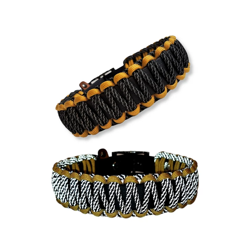 Halsband mit Paracord | Reflektierend Gold-Rush