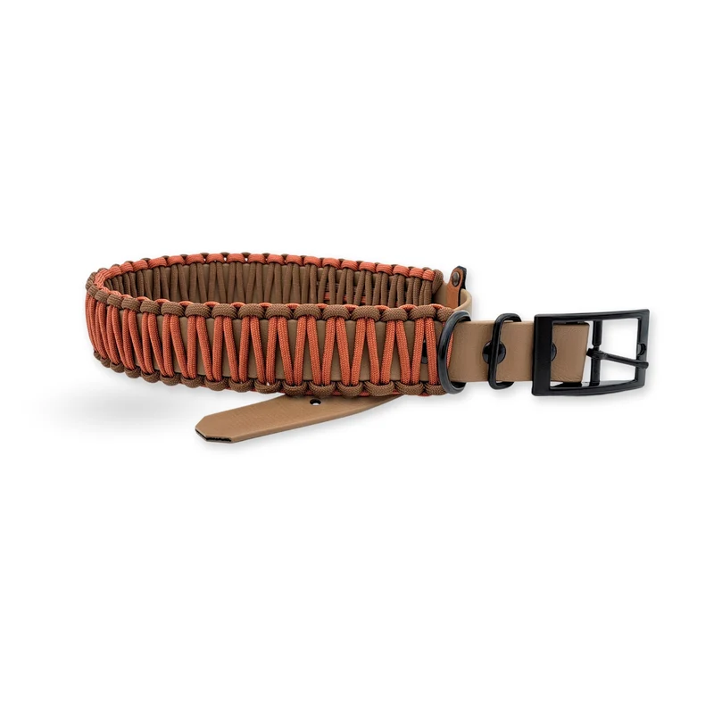 Halsband mit Paracord | Hazelnut Bronze-Braun