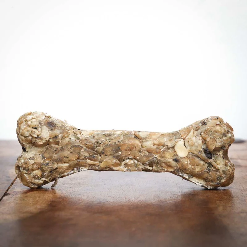 Kauknochen Garnelen und Oliven 12 cm Hundeknochen