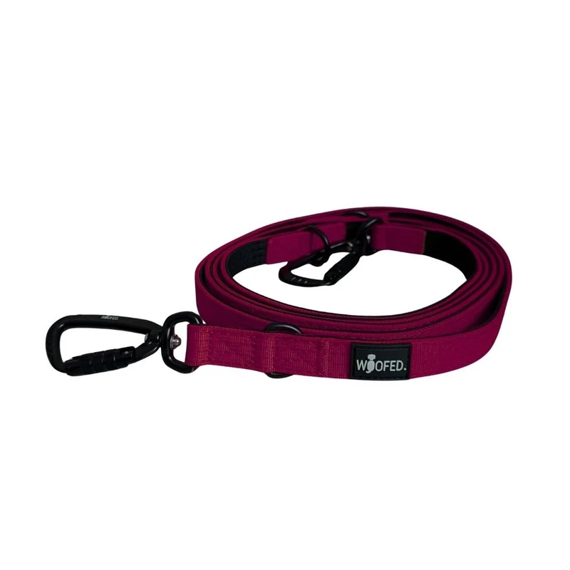 Nylon Pro Führleine Bordeaux