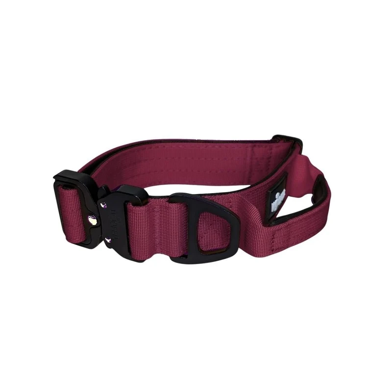 Nylon Tactical Halsband Bordeaux - ultraleicht