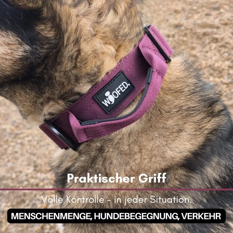 Nylon Tactical Halsband Bordeaux - ultraleicht