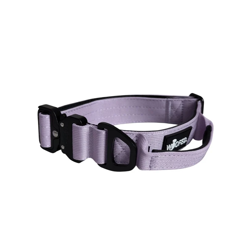 Nylon Tactical Halsband Lilac - ultraleicht