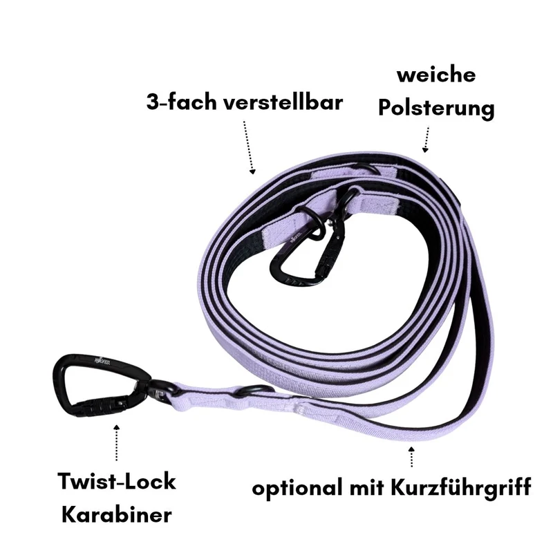 Nylon Pro Führleine Lilac