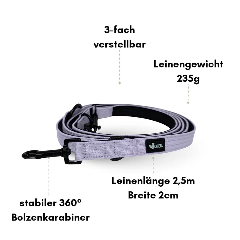 Nylon Classic Führleine Lilac