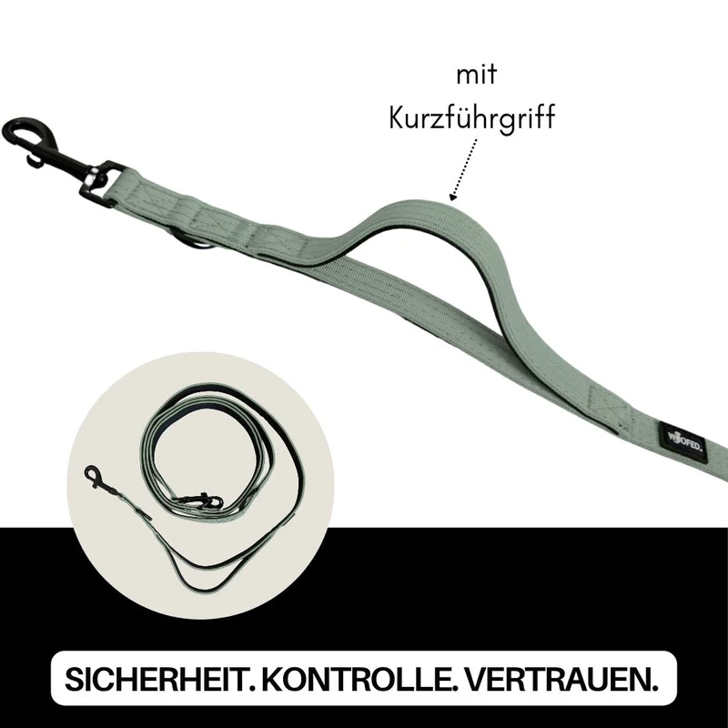 Nylon Classic Führleine Sage Green