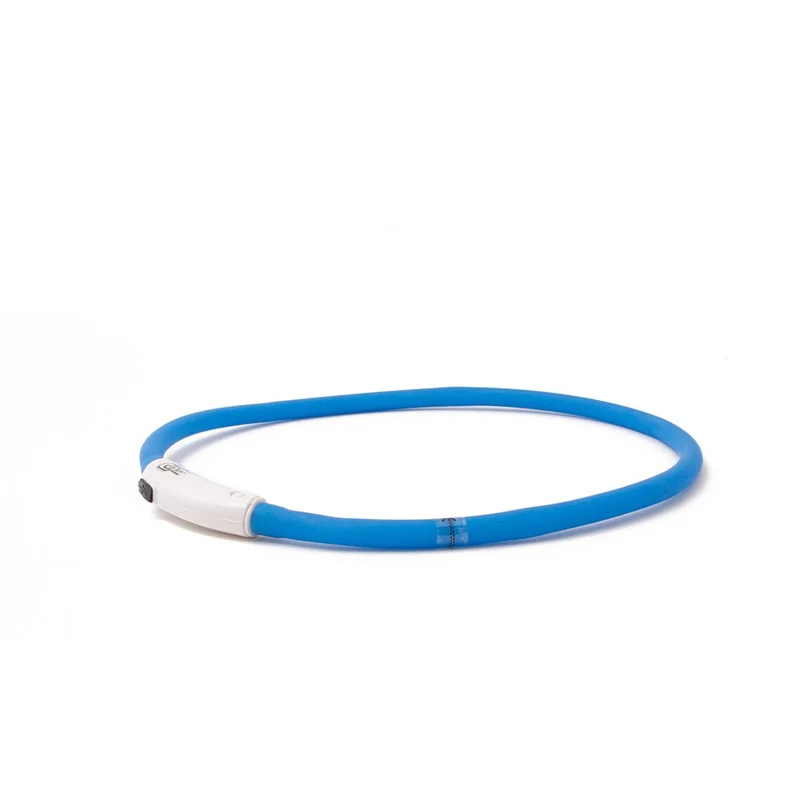 Great&Small Glow LED Rechargeable Collar Blue