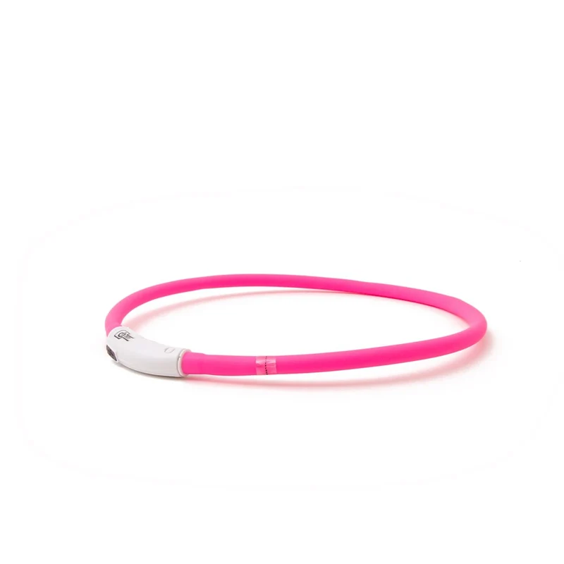 Great&Small Glow LED Rechargeable Collar Pink