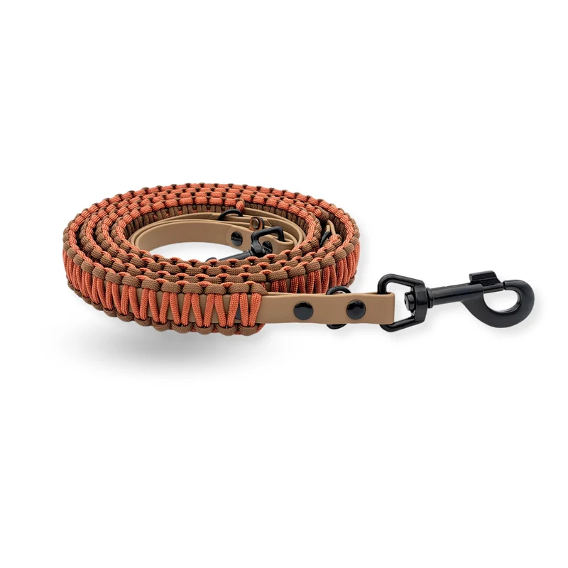 Leine mit Paracord | Hazelnut Bronze-Braun