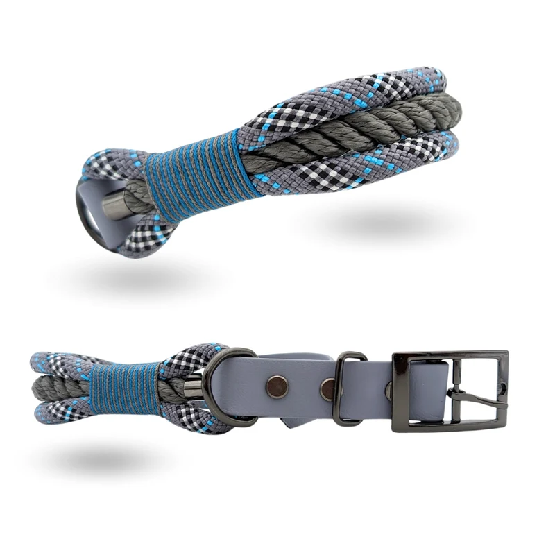 Tau-Halsband | Tartan Blau