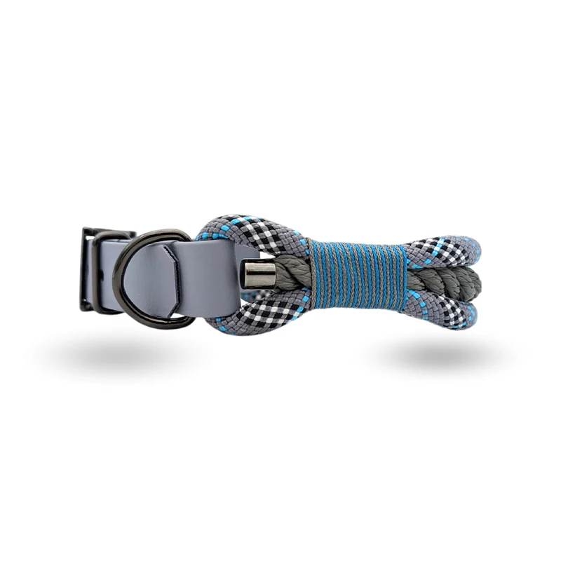 Tau-Halsband | Tartan Blau