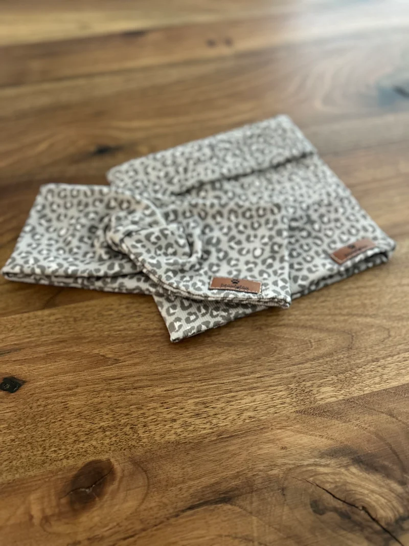 Partnerlook Set Stirnband und Hundeloop Leo