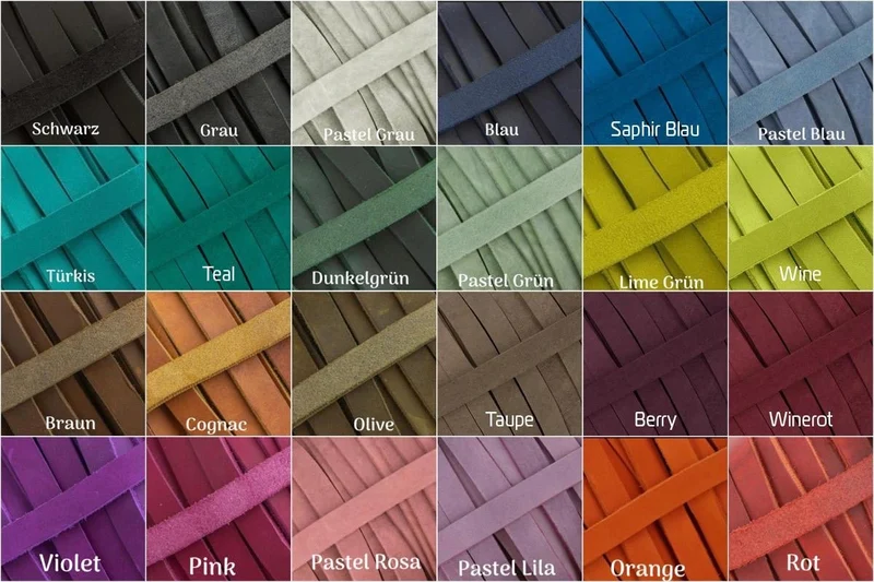 Geflochtenes Hundehalsband aus Fettleder verstellbar Color Twist