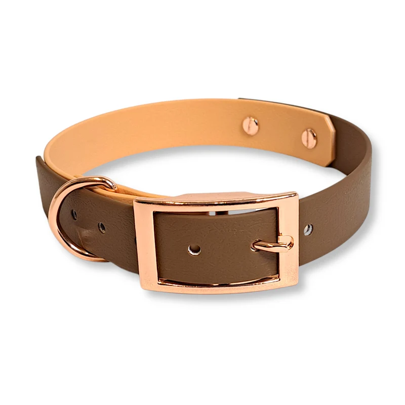 Halsband *Saddle Braun Rose*
