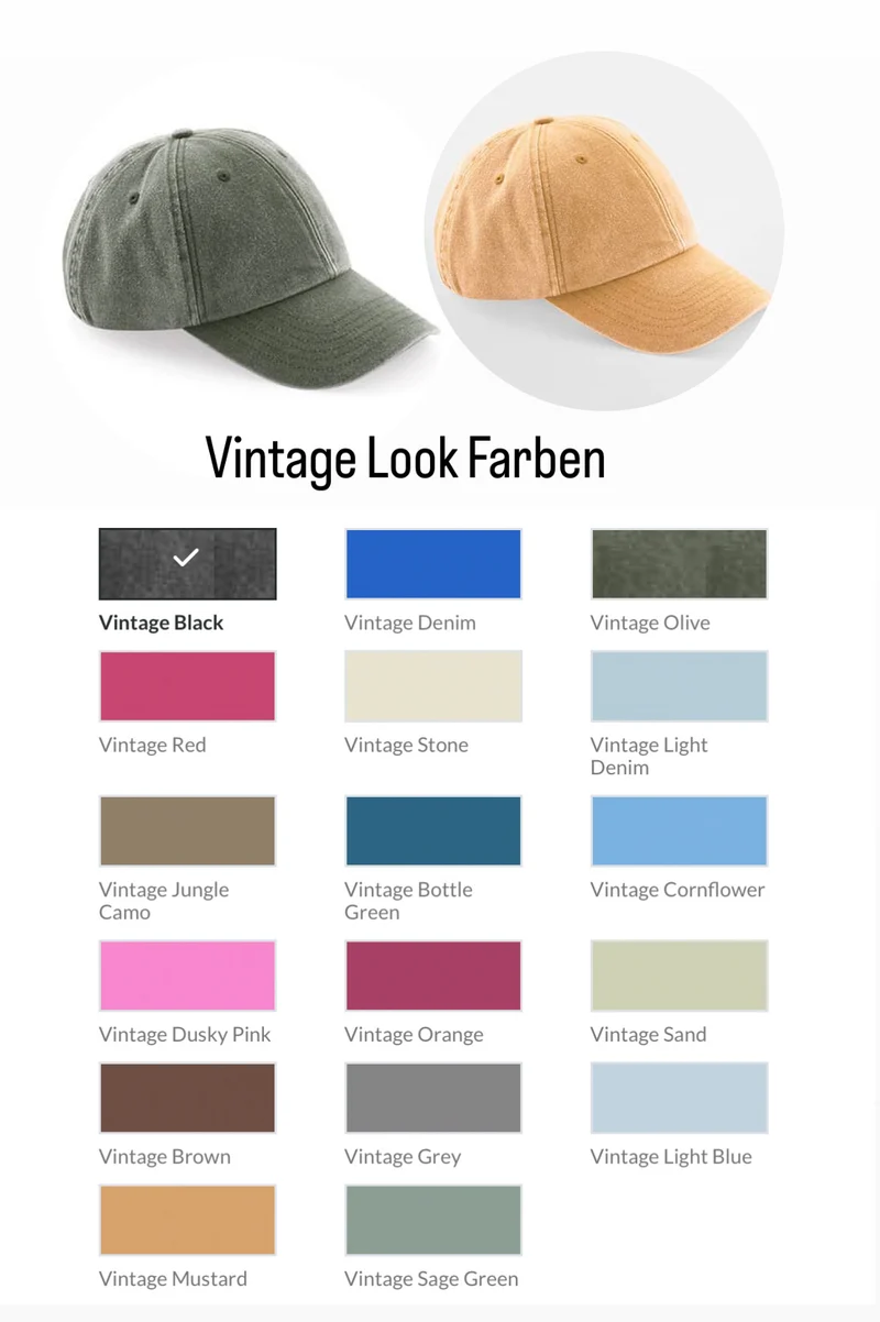 Individuelle Cap mit Wunschmotiv bestickt personalisiert