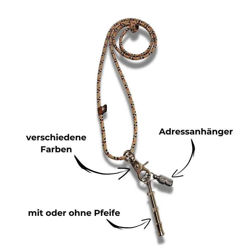 Hunde-Pfeifenkette | Gemusterte Seile