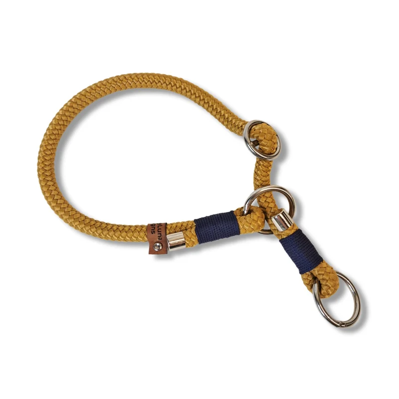 Tau-Halsband *Karamell Blau*