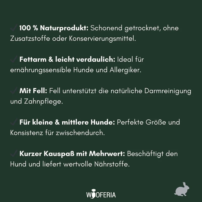 Kaninchenpfoten mit Fell