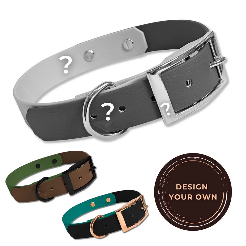Gurtband-Halsband zweifarbig *DESIGN YOUR OWN*