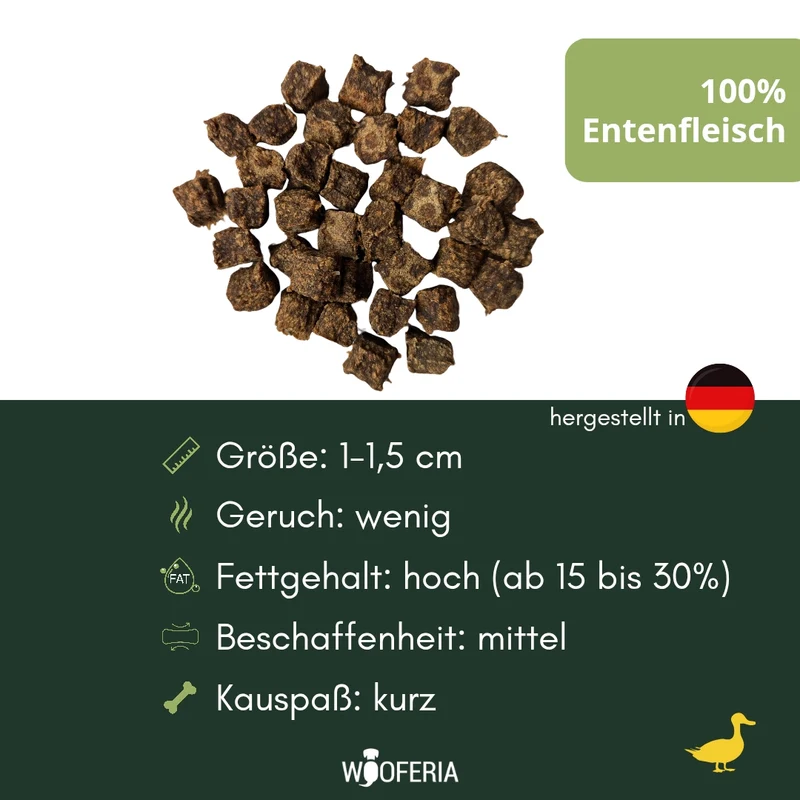 Entenfleisch Würfel PUR
