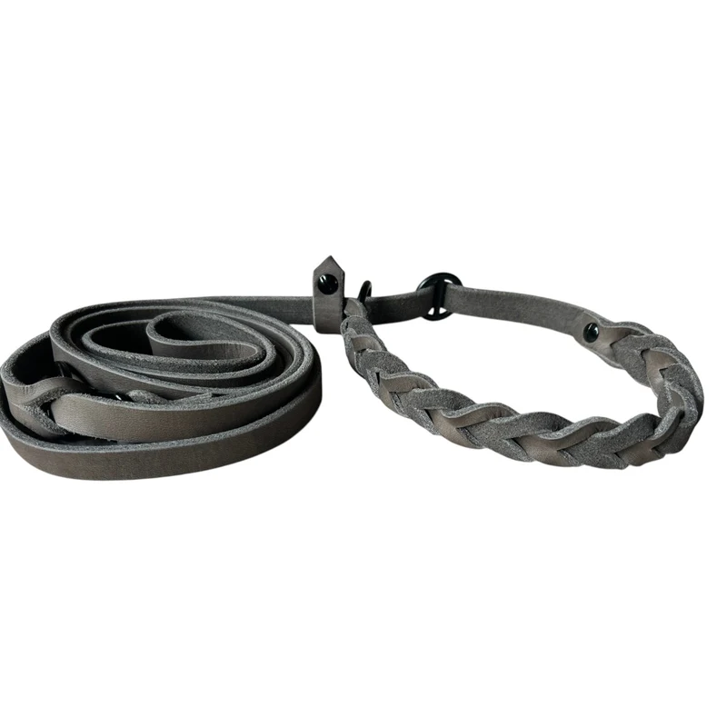 Retrieverleine aus Fettleder – Handsfree Hundeleine