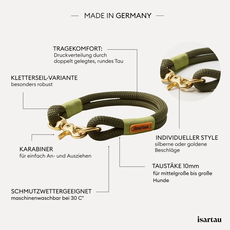 Festes Halsband Olive Grove MOOS