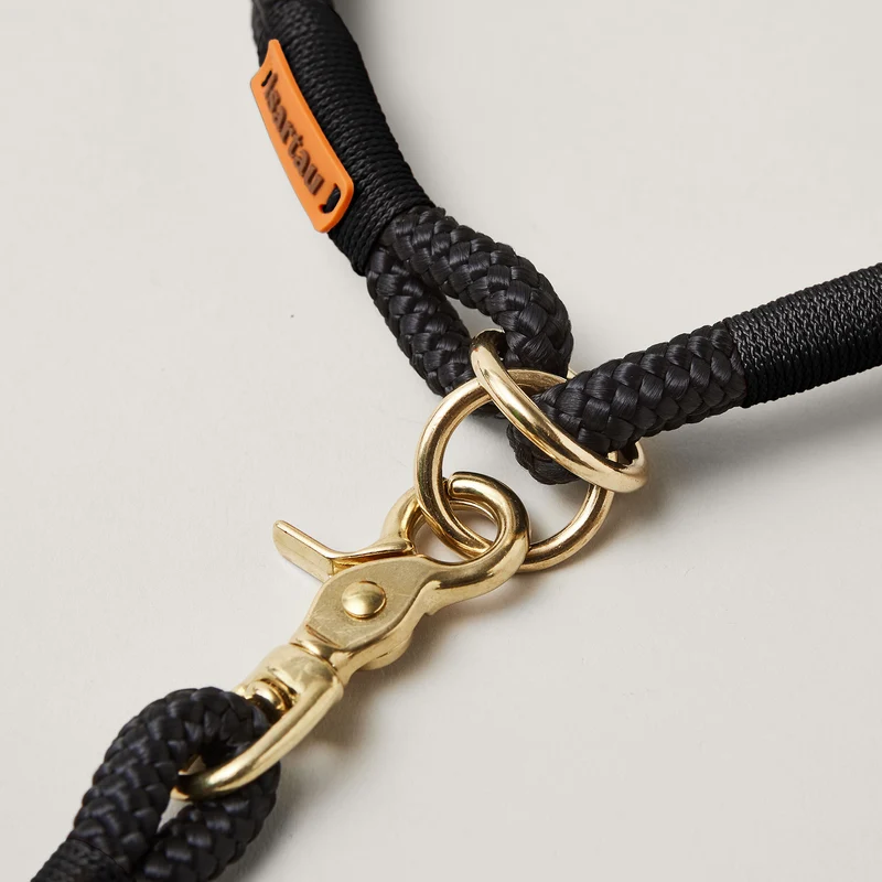 Zugstopp-Halsband Black Mamba SCHWARZ